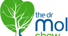 Siphiwe Ngamone and Pholo Ramothwala on the Dr. Mol Show: Simply Heroes. The Dr Mol Show logo